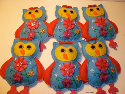 blue felt owls-1